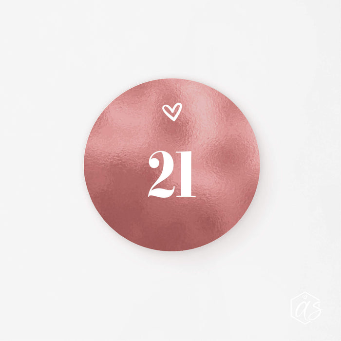Adventskalender-Set Zahlen