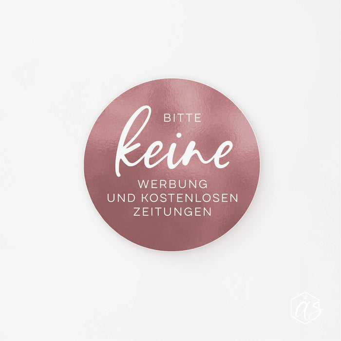 Keine Werbung/Zeitungen, Aufkleber für den Briefkasten