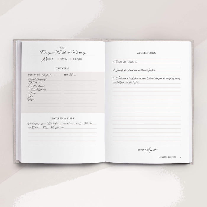 Mein Kochbuch, Rezeptbuch