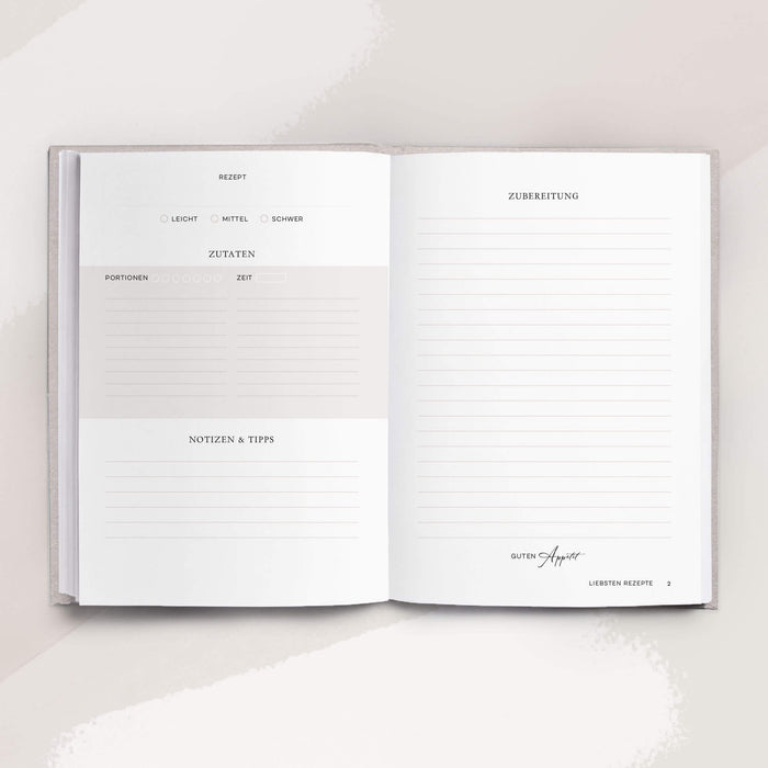 Mein Kochbuch, Rezeptbuch