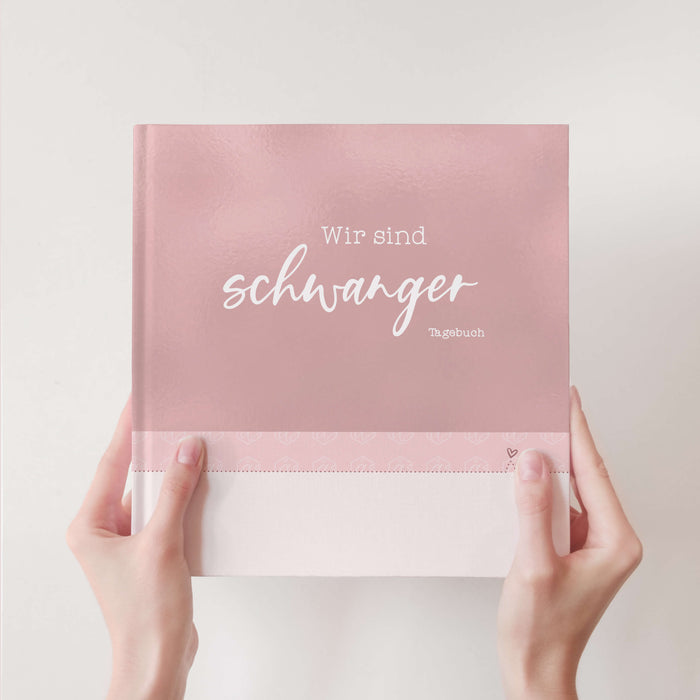 Geschenk-Box "Wir sind schwanger", rosa