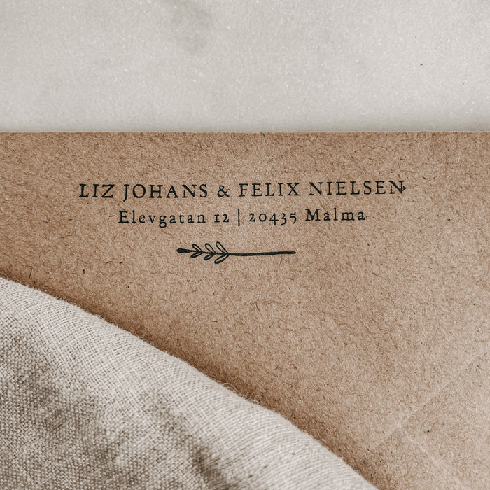 Personalisierter Stempel Elin zur Hochzeit