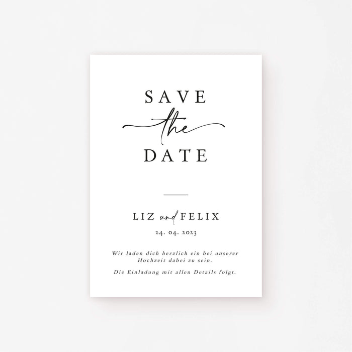 Save the Date Elin zur Hochzeit
