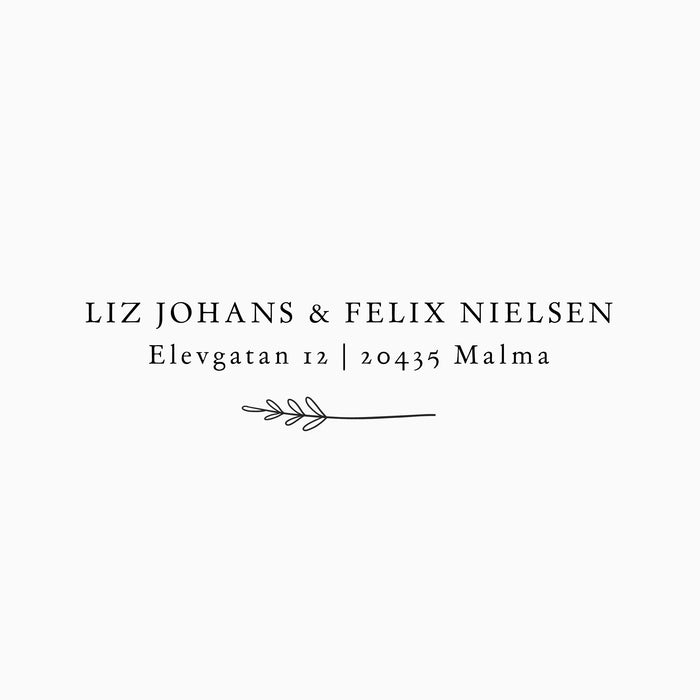 Personalisierter Stempel Elin zur Hochzeit