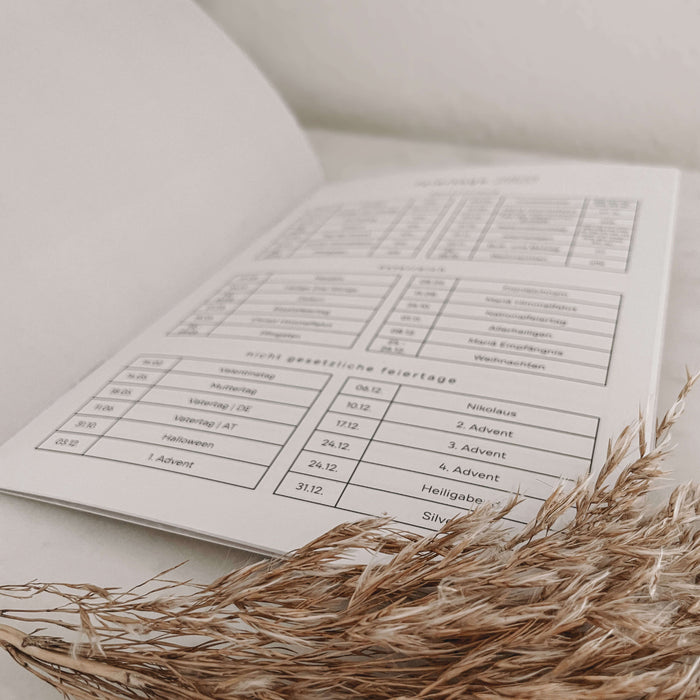Monatskalender 2023, die beste Zeit ist jetzt, Beige