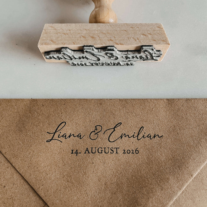 Personalisierter Stempel Alva zur Hochzeit